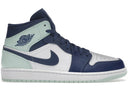 Jordan 1 Mid Mystic Navy Mint Foam - Unmatched Kicks - Sneakers
