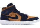Jordan 1 Mid Obsidian Desert Ochre - Unmatched Kicks - Sneakers