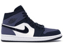 Jordan 1 Mid Obsidian Sanded Purple - Unmatched Kicks - Sneakers