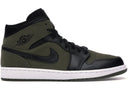 Jordan 1 Mid Olive Canvas - Unmatched Kicks - Sneakers
