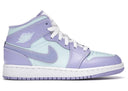 Jordan 1 Mid Purple Aqua Gs - Unmatched Kicks - Sneakers