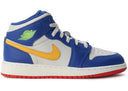 Jordan 1 Mid Racer Blue Red Gold Gs - Unmatched Kicks - Sneakers
