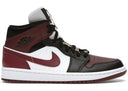 Jordan 1 Mid Se Black Dark Beetroot Womens - Unmatched Kicks - Sneakers