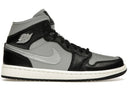 Jordan 1 Mid Se Black Metallic Silver Womens - Unmatched Kicks - Sneakers