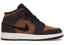 Jordan 1 Mid Se Dark Chocolate Gs - Unmatched Kicks - Sneakers