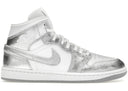 Jordan 1 Mid Se Metallic Silver Womens - Unmatched Kicks - Sneakers
