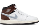 Jordan 1 Mid Se White Brown Blue Grey Gs - Unmatched Kicks - Sneakers