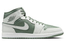 Jordan 1 Mid Summit White Vintage Lichen - Unmatched Kicks - Sneakers