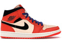 Jordan 1 Mid Team Orange Black - Unmatched Kicks - Sneakers