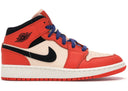 Jordan 1 Mid Team Orange Black Gs - Unmatched Kicks - Sneakers