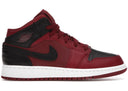 Jordan 1 Mid Team Red Black White Gs - Unmatched Kicks - Sneakers