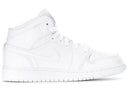 Jordan 1 Mid Triple White 2019 Gs - Unmatched Kicks - Sneakers