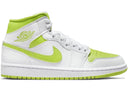 Jordan 1 Mid White Lime Womens - Unmatched Kicks - Sneakers