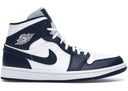Jordan 1 Mid White Metallic Gold Obsidian - Unmatched Kicks - Sneakers