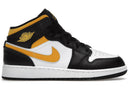 Jordan 1 Mid White Pollen Black (Gs) - Unmatched Kicks - Sneakers