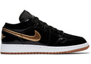 Jordan 1 Retro Low Black Gold Patent Gs - Unmatched Kicks - Sneakers