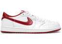 Jordan 1 Retro Low White Varsity Red - Unmatched Kicks - Sneakers