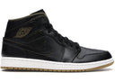 Jordan 1 Retro Mid Black Metallic Gold - Unmatched Kicks - Sneakers