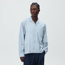 Kith Barre Stripe Long Sleeve Gianni Shirt - Serene - Unmatched Kicks-KITH