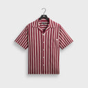 Kith Barre Stripe Thompson Camp Collar Shirt - Plum - Unmatched Kicks-KITH