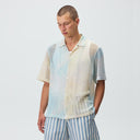 Kith Cloud Dye Cotton Mesh Thompson Camp Collar Shirt - Larimar - Unmatched Kicks-KITH