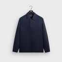 Kith Crest Logo Long Sleeve Boxy Collared Overshirt - Nocturnal - Unmatched Kicks-KITH