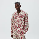 Kith Cupro Linen Long Sleeve Adonis Shirt - Fury - Unmatched Kicks-KITH