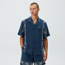 Kith Cupro Linen Thompson Camp Collar Shirt - Nocturnal - Unmatched Kicks-KITH