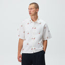 Kith Embroidered Cherry Oxford Cotton Harvey Shirt - Sandrift - Unmatched Kicks-KITH