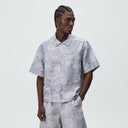 Kith Heathered Paisley Torin Shirt - Light Indigo - Unmatched Kicks-KITH
