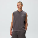 Kith Heavy Loop Terry Henley Muscle Tee - Thunder - Unmatched Kicks-KITH