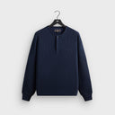 Kith Micro Waffle Long Sleeve Colby Pullover - Nocturnal - Unmatched Kicks-KITH