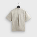 Kith Neon Slub Stripe Cropped Beckham Camp Collar Shirt - Sandrift - Unmatched Kicks-KITH