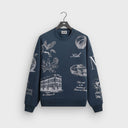 Kith New York To The World Nelson Crewneck - Nocturnal - Unmatched Kicks-KITH