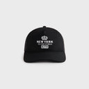 Kith New York To The World Relaxed Twill Nolan Trucker Hat - Black - Unmatched Kicks-KITH