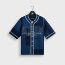 Kith Patchwork Indigo Seersucker Short Sleeve Daley Shirt - Indigo - Unmatched Kicks-KITH