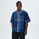 Kith Patchwork Indigo Seersucker Short Sleeve Daley Shirt - Indigo - Unmatched Kicks-KITH