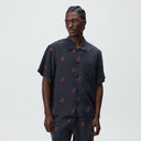 Kith Printed Cherry Cupro Linen Beckham Buttondown - Black - Unmatched Kicks-KITH