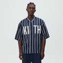 Kith Silk Linen Chenille Stripe Pacey Shirt - Nocturnal - Unmatched Kicks-KITH