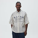 Kith Silk Linen Chenille Stripe Pacey Shirt - Sandrift - Unmatched Kicks-KITH