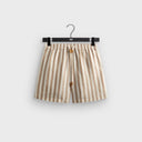 Kith Spun Silk Linen Stripe Kellen Short - Chai - Unmatched Kicks-KITH