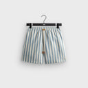 Kith Spun Silk Linen Stripe Kellen Short - Light Indigo - Unmatched Kicks-KITH