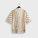 Kith Spun Silk Linen Stripe Paxton Buttondown - Chai - Unmatched Kicks-KITH