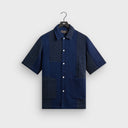 Kith Stitched Patchwork Boxy Collared Overshirt - Mid Indigo - Unmatched Kicks-KITH