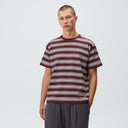 Kith Stripe LAX Tee 2.0 - Magma - Unmatched Kicks-KITH