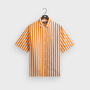 Kith Striped Thompson Camp Collar Shirt - Tiger - Unmatched Kicks-KITH