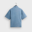 Kith Textured Indigo Paxton Zip Front Shirt - Light Indigo - Unmatched Kicks-KITH