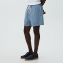 Kith Textured Indigo Weave Cayden Short - Light Indigo - Unmatched Kicks-KITH