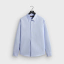 Kith Textured Microstripe Ian Popover Shirt - Marina - Unmatched Kicks-KITH