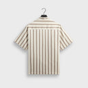 Kith Textured Stripe Thompson Camp Collar Shirt - Sandalwood - Unmatched Kicks-KITH